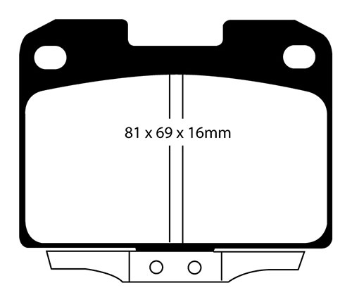 EBC Yellow Stuff Brake Pads - Rear for Mitsubishi 3000GT