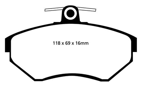 EBC Yellow Stuff Brake Pads - Front for Seat Cordoba