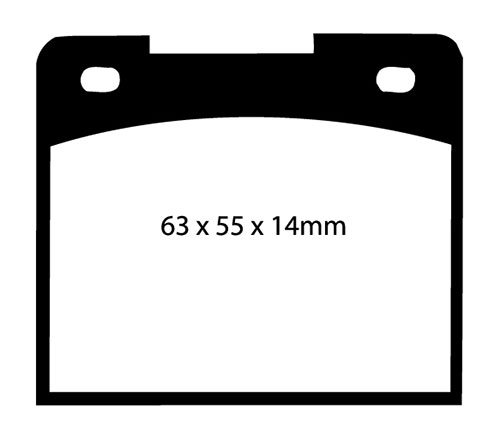 EBC Yellow Stuff Brake Pads - Front for Lotus Seven