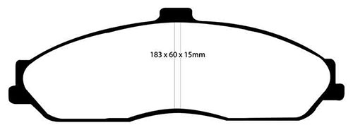EBC Yellow Stuff Brake Pads - Front for Vauxhall Monaro