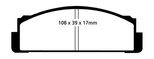 EBC Yellow Stuff Brake Pads - Front for Fiat X1/9