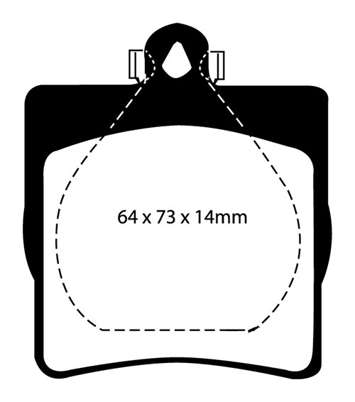 EBC Yellow Stuff Brake Pads - Rear for Mercedes CLK-Class