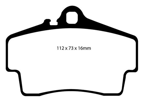 EBC Yellow Stuff Brake Pads - Rear for Porsche Boxster