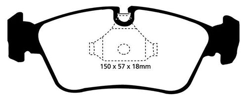 EBC Yellow Stuff Brake Pads - Front for BMW Z3