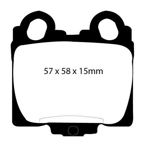 EBC Yellow Stuff Brake Pads - Rear for Lexus GS