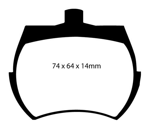 EBC Yellow Stuff Brake Pads - Front for Mini Old Mini