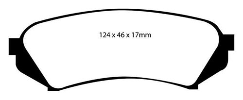 EBC Yellow Stuff Brake Pads - Rear for Toyota Land Cruiser