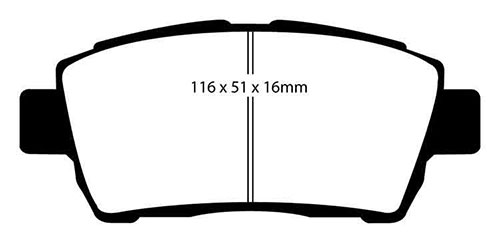 EBC Yellow Stuff Brake Pads - Front for Toyota Prius