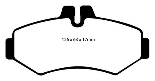 EBC Yellow Stuff Brake Pads - Rear for Mercedes G-Class