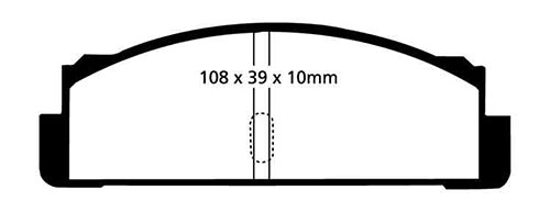 EBC Yellow Stuff Brake Pads - Rear for Fiat X1/9
