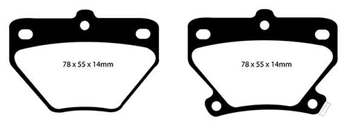 EBC Yellow Stuff Brake Pads - Rear for Toyota Corolla