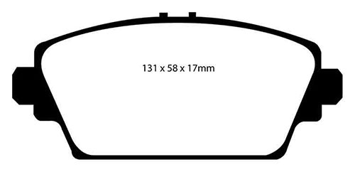 EBC Yellow Stuff Brake Pads - Front for Honda Accord