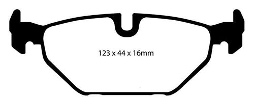 EBC Yellow Stuff Brake Pads - Rear for Saab 9-5