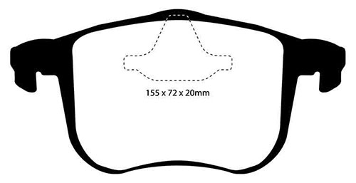 EBC Yellow Stuff Brake Pads - Front for Saab 9-3