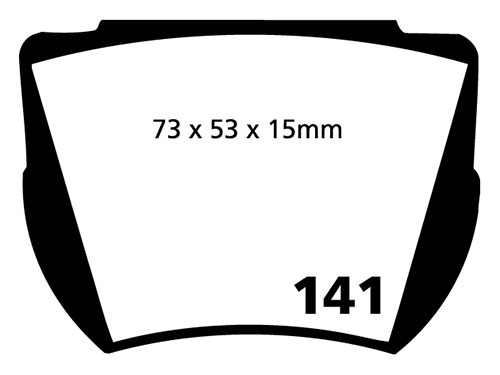 EBC Yellow Stuff Brake Pads - Front for Ford Cortina