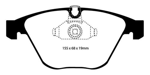 EBC Yellow Stuff Brake Pads - Front for BMW 5 Series (E60/E61)