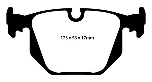 EBC Yellow Stuff Brake Pads - Rear for BMW 7 Series (E65/E66/E67/E68)