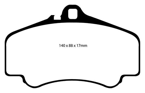 EBC Yellow Stuff Brake Pads - Front for Porsche 911 (996)