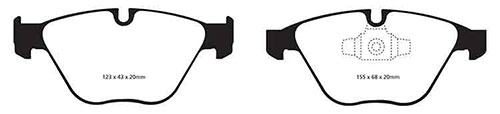 EBC Yellow Stuff Brake Pads - Front for BMW X1 (E84)