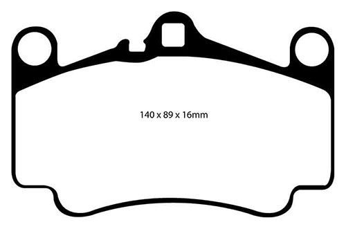 EBC Yellow Stuff Brake Pads - Front for Porsche 911 (997)