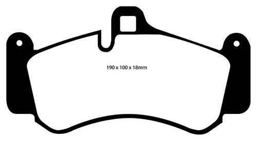 EBC Yellow Stuff Brake Pads - Front for Porsche 911 (997)