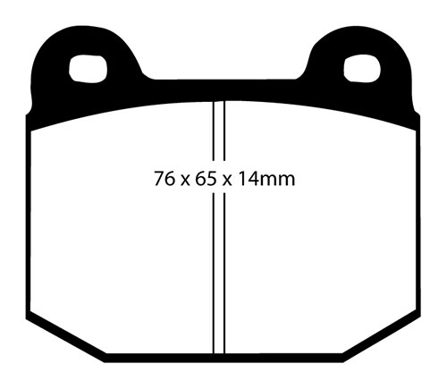 EBC Yellow Stuff Brake Pads - Rear for Mitsubishi Evo VI (CP9A)