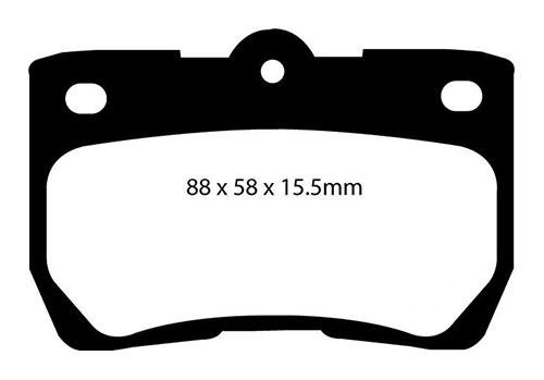 EBC Yellow Stuff Brake Pads - Rear for Lexus GS
