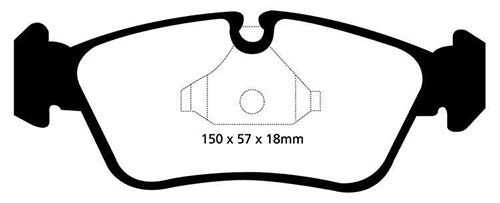 EBC Yellow Stuff Brake Pads - Front for BMW 1 Series (E81/E82/E87/E88)