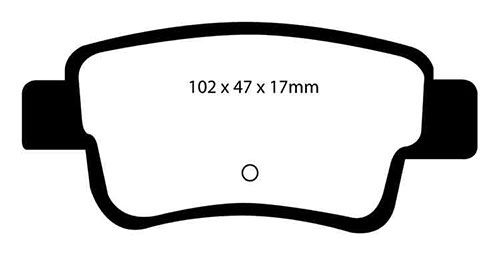 EBC Yellow Stuff Brake Pads - Rear for Fiat Grande Punto