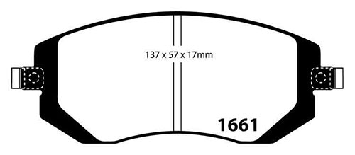 EBC Yellow Stuff Brake Pads - Front for Subaru Impreza Mk 2