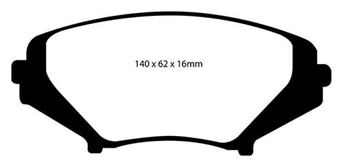 EBC Yellow Stuff Brake Pads - Front for Mazda RX-8