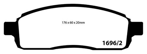 EBC Yellow Stuff Brake Pads - Front for Ford F150/F250/F350