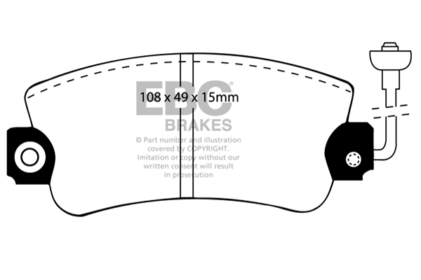 EBC Ultimax Brake Pads - Front for Dacia Duster