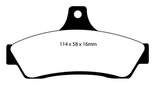 EBC Yellow Stuff Brake Pads - Rear for Vauxhall Monaro