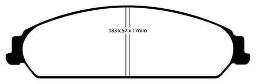 EBC Yellow Stuff Brake Pads - Front for Lancia Thema