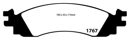 EBC Yellow Stuff Brake Pads - Front for Ford Explorer