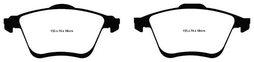 EBC Yellow Stuff Brake Pads - Front for Mazda 6