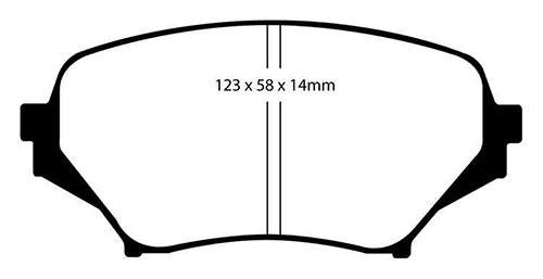 EBC Yellow Stuff Brake Pads - Front for Mazda MX-5