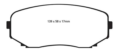 EBC Yellow Stuff Brake Pads - Front for Mazda CX-9