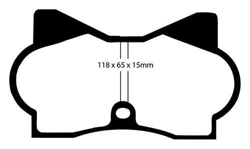 EBC Yellow Stuff Brake Pads - Front for Maserati Bora