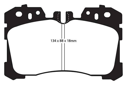 EBC Yellow Stuff Brake Pads - Front for Lexus LS