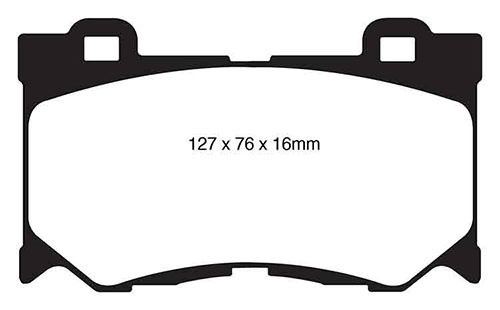 EBC Yellow Stuff Brake Pads - Front for Nissan 370Z