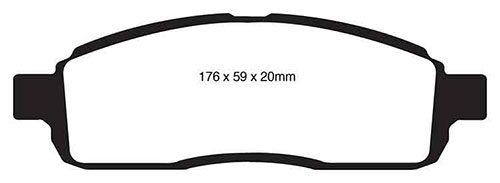 EBC Yellow Stuff Brake Pads - Front for Ford F150/F250/F350