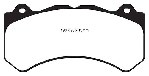 EBC Yellow Stuff Brake Pads - Front for Jeep Grand Cherokee