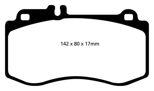 EBC Yellow Stuff Brake Pads - Front for Mercedes E-Class