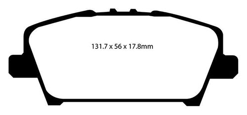 EBC Yellow Stuff Brake Pads - Front for Honda Civic Mk 8