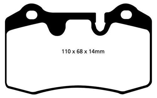 EBC Yellow Stuff Brake Pads - Rear for Maserati GranTurismo