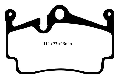 EBC Yellow Stuff Brake Pads - Rear for Porsche Boxster