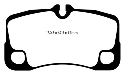 EBC Yellow Stuff Brake Pads - Rear for Porsche 911 (997)