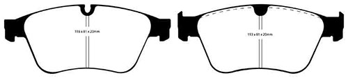EBC Yellow Stuff Brake Pads - Front for Mercedes M-Class
